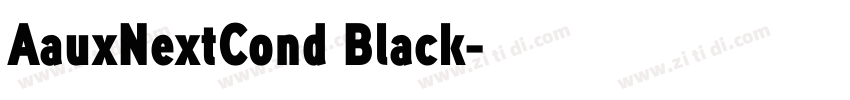 AauxNextCond Black字体转换